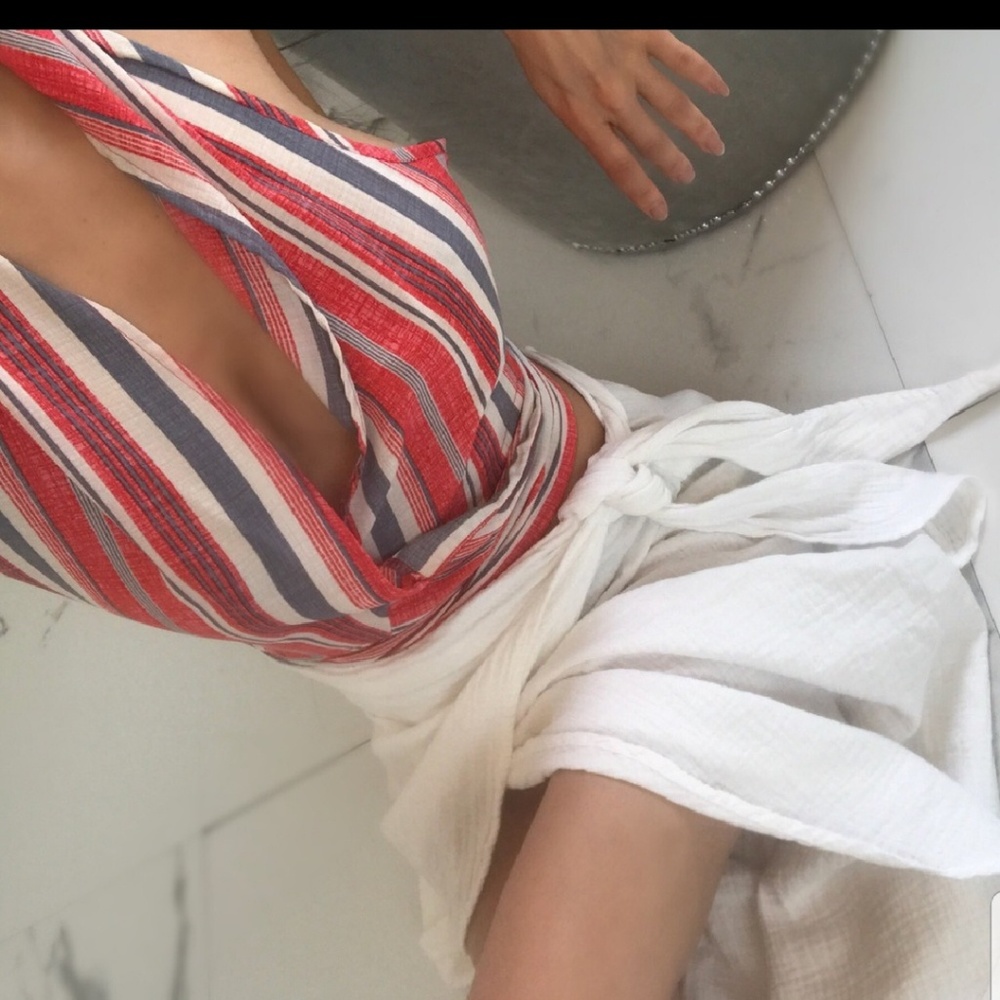 "Vallerta" stripe top